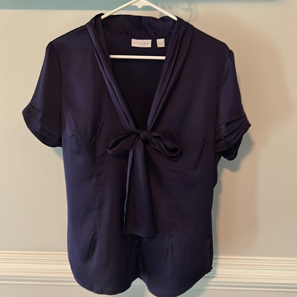 New York & Company purple blouse size L
